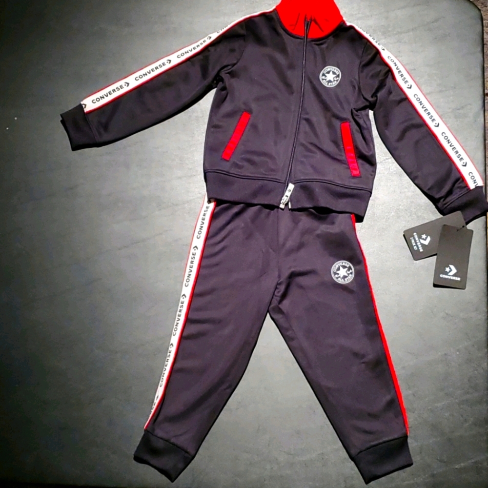 Toddler 2 pc Converse track suit
